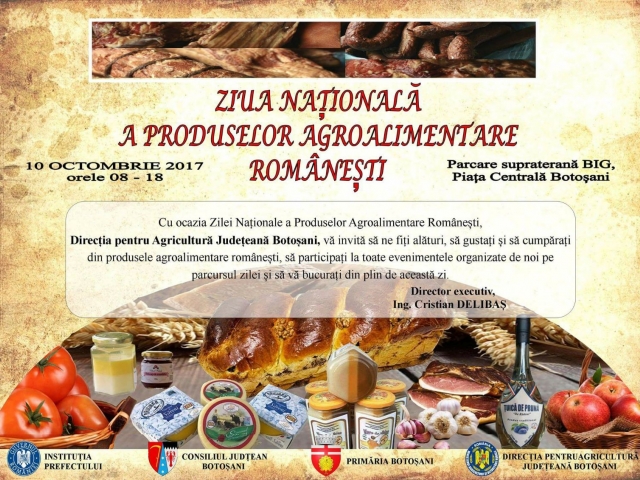 Zilei Nationale a Produselor Agroalimentare Romanesti - 10.10.2017